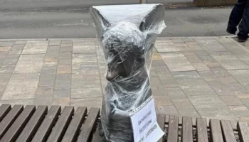 Замотанные памятники: что скрывается за загадочными баннерами?