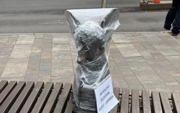 Замотанные памятники: что скрывается за загадочными баннерами? Замотанные памятники: что скрывается за загадочными баннерами?