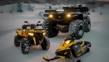 Пензенцы осваивают новый формат отдыха на снегоходах и квадроциклах